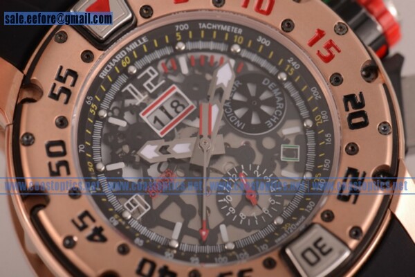 1:1 Replica Richard Mille RM032 Chrono Watch Rose Gold RM032